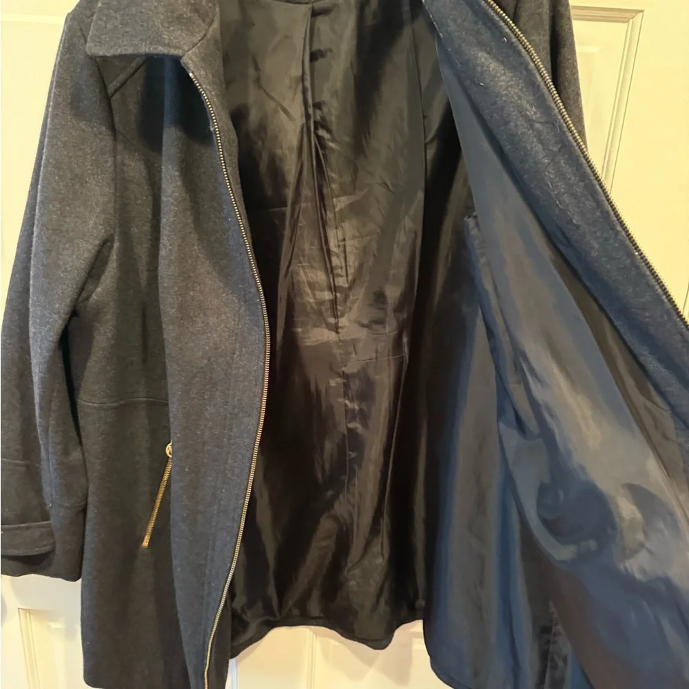 MICHAEL KORS WOMANS CHARCOAL GRAY COAT SIZE 18W - Picture 4 of 16